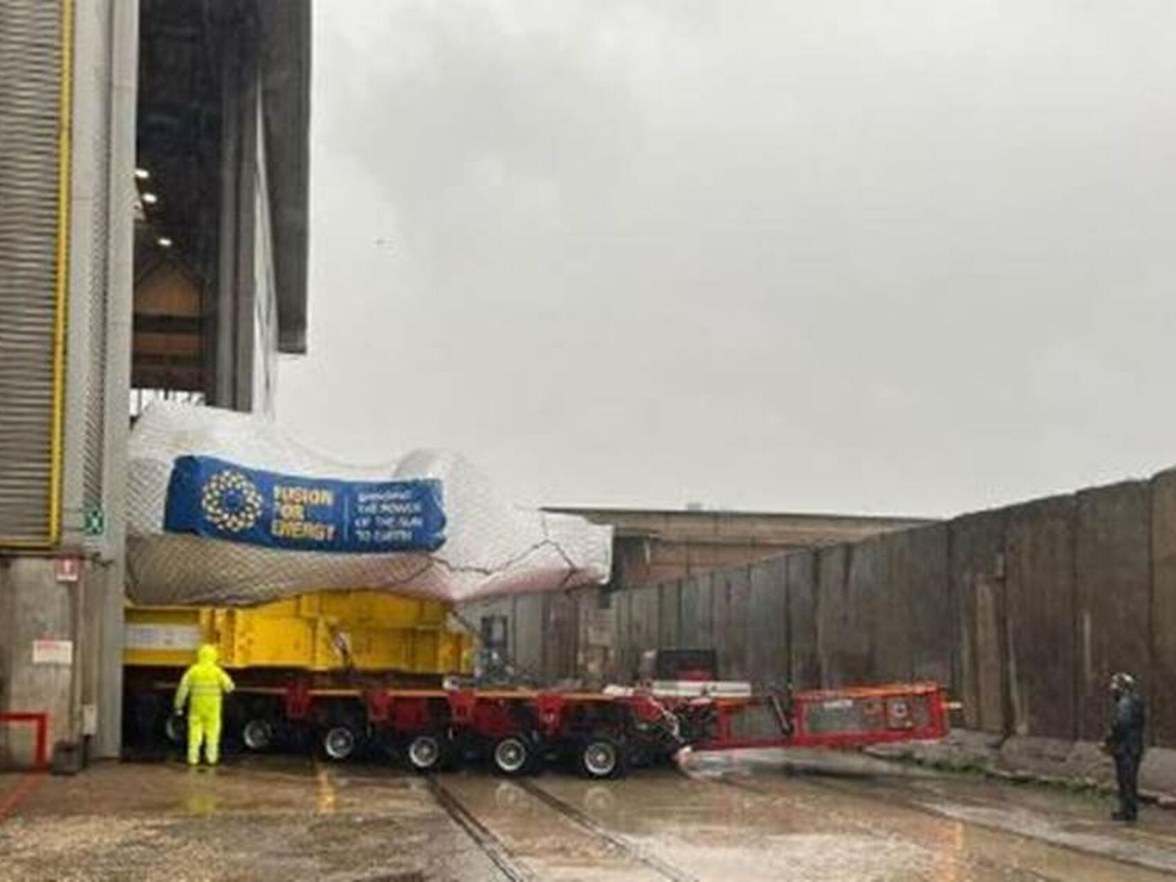 D-shaped coil leaves European facility